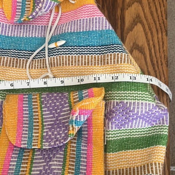 “Colorful snap sack- made in Mexico” - Picture 8 of 12